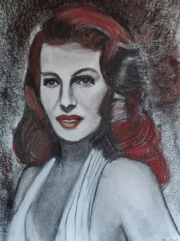 Œuvre contemporaine nommée « Put the blame on mame, Rita Hayworth », Réalisée par MARIT REFSNES