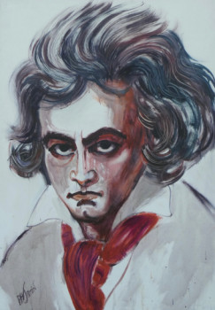 Œuvre contemporaine nommée « Ludwig van Beethoven II », Réalisée par PHILIPPE JAMIN
