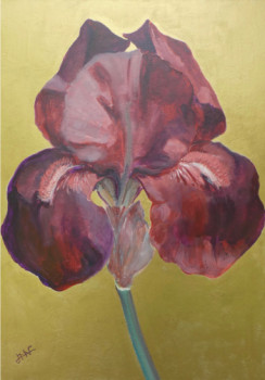 Œuvre contemporaine nommée « L'iris doré », Réalisée par PHILIPPE JAMIN