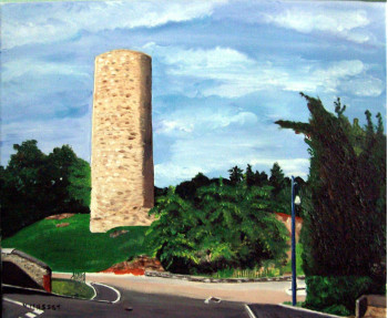 Œuvre contemporaine nommée « Cléppé ( la tour ) », Réalisée par NADINE MASSET