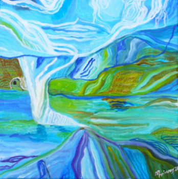Œuvre contemporaine nommée « glacier », Réalisée par VERONIQUE MORICEAU