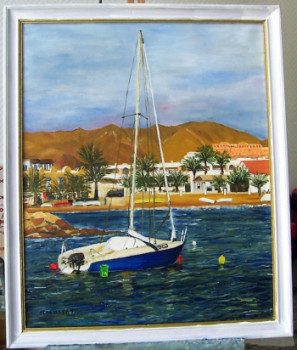 Œuvre contemporaine nommée « Puerto mazaron Espagne 1 », Réalisée par NADINE MASSET