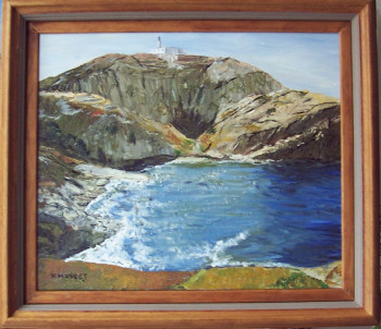 Œuvre contemporaine nommée « Ile de Pietra Corse », Réalisée par NADINE MASSET