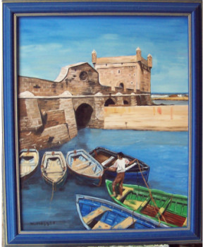 Œuvre contemporaine nommée « Essaouira », Réalisée par NADINE MASSET
