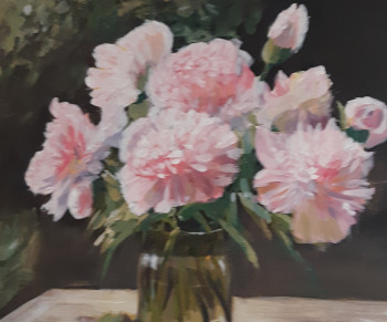 Œuvre contemporaine nommée « Pivoines », Réalisée par MARC GRAFF