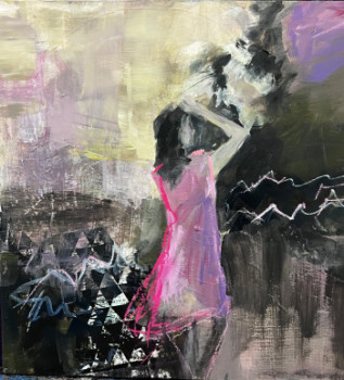 Œuvre contemporaine nommée « Dans le vent », Réalisée par VIVIANE LESZCZYNSKI
