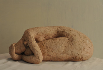 Œuvre contemporaine nommée « Femme lovée II », Réalisée par PHILIPPE JAMIN