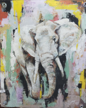 Œuvre contemporaine nommée « The Giant », Réalisée par JOREL SERGIO