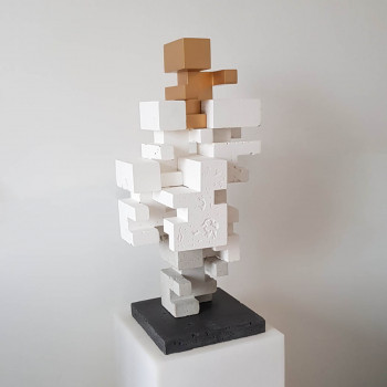 Œuvre contemporaine nommée « Golden Elevation », Réalisée par ALX MARTINELLI
