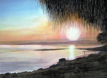 Œuvre contemporaine nommée « Le Lac Léman », Réalisée par LAULPIC