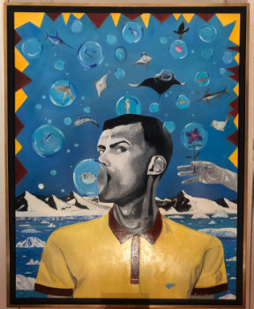 Œuvre contemporaine nommée « Stromae 6 ( Co2 ) », Réalisée par FRANK