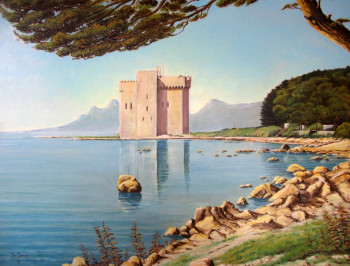 Œuvre contemporaine nommée « Ile St Honorat », Réalisée par LAULPIC