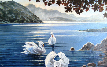 Œuvre contemporaine nommée « Lac d'Annecy », Réalisée par LAULPIC