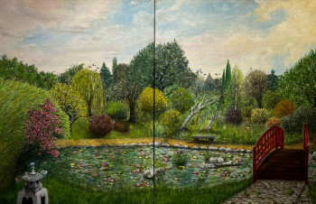 Œuvre contemporaine nommée « Le jardin aux papillons », Réalisée par FRéDéRIC MARTIN