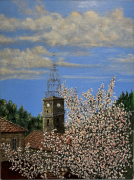 Œuvre contemporaine nommée « Le clocher », Réalisée par FRéDéRIC MARTIN