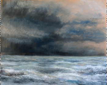 Œuvre contemporaine nommée « tempête », Réalisée par CORINNE QUIBEL