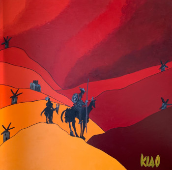 Œuvre contemporaine nommée « Don Quijote », Réalisée par KLAO