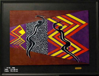 Œuvre contemporaine nommée « Africa », Réalisée par SEIGNEURET CAGN-ARTS