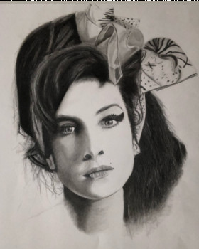 Œuvre contemporaine nommée « Amy », Réalisée par FRANK