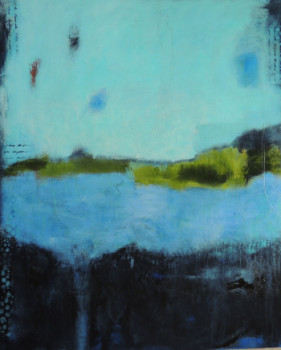 Œuvre contemporaine nommée « MEDITERRANEAN BLUES », Réalisée par ELENI PAPPA TSANTILIS
