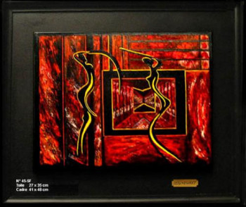 Œuvre contemporaine nommée « N°19 », Réalisée par SEIGNEURET CAGN-ARTS