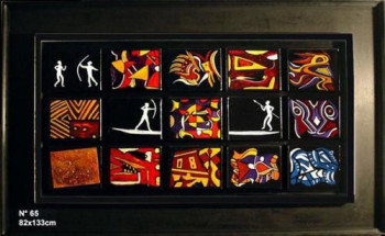 Œuvre contemporaine nommée « Tribal », Réalisée par SEIGNEURET CAGN-ARTS