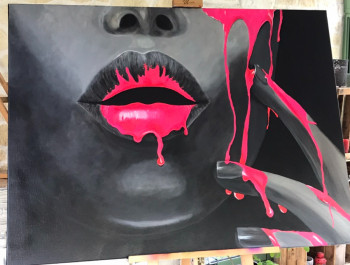 Œuvre contemporaine nommée « SEDUCTRICE », Réalisée par VEVECREATION