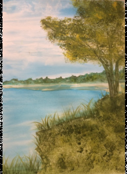 Œuvre contemporaine nommée « Le lac », Réalisée par CARINE SORLUT