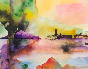 Œuvre contemporaine nommée « imagination 2 », Réalisée par DOMINIQUE BASTIEN