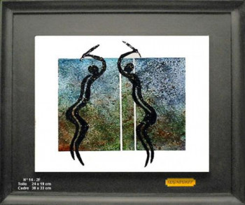 Œuvre contemporaine nommée « Guerrier 03 », Réalisée par SEIGNEURET CAGN-ARTS