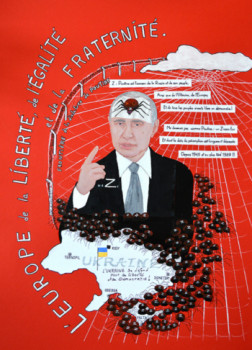 Œuvre contemporaine nommée « Z le Zinzin de Russie (n°2) », Réalisée par MICHEL BOETTCHER