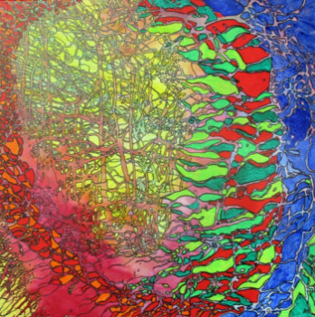 Œuvre contemporaine nommée « Brocéliande », Réalisée par JEAN PIERRE VERMEIREN