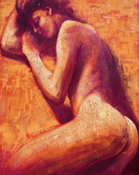 Œuvre contemporaine nommée « Femme endormie II », Réalisée par PHILIPPE JAMIN