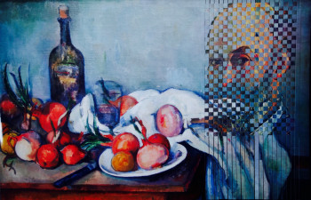 Œuvre contemporaine nommée « Cezanne et les pommes », Réalisée par ARIEL