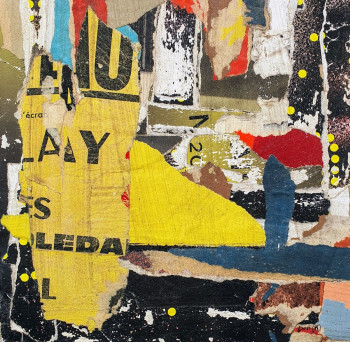 Œuvre contemporaine nommée « ENELEDA », Réalisée par DOMKCOLLAGE