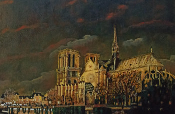 Œuvre contemporaine nommée « Notre dame de Paris », Réalisée par JEAN MICHEL FALAISE