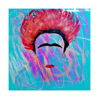 Œuvre contemporaine nommée « Frida », Réalisée par STELPAINT