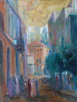 Œuvre contemporaine nommée « Rue Gemmayze Beyrouth », Réalisée par JOSEPH