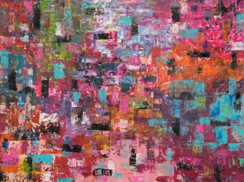 Œuvre contemporaine nommée « Tableau moderne abstrait », Réalisée par PATRICE PAINTING