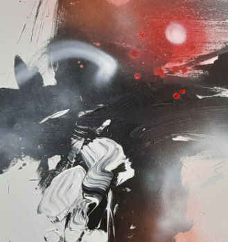 Œuvre contemporaine nommée « Genesis abstract », Réalisée par LAO SHENG