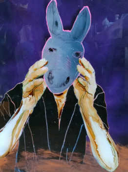 Œuvre contemporaine nommée « Enlève ton masque », Réalisée par MERLIN DIDIER