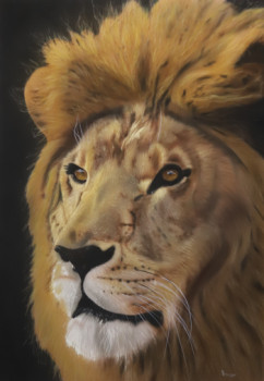 Œuvre contemporaine nommée « Lion », Réalisée par PASCAL GRANGER