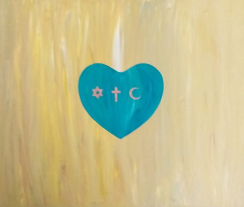 Œuvre contemporaine nommée « PAIX POUR TOUS », Réalisée par KHALID LAAOULA