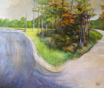 Œuvre contemporaine nommée « une autre route 4 », Réalisée par KIZOU DUMAS