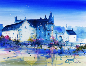 Œuvre contemporaine nommée « Aurore au château du Bois d'Orcan (35) », Réalisée par CHRISTOPHE CREPIN