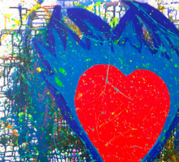 Œuvre contemporaine nommée « Ton coeur lance le feu (x/16). », Réalisée par DIDIER