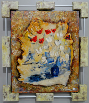 Œuvre contemporaine nommée « Le vase bleu 2 », Réalisée par PATRICK LEMIERE