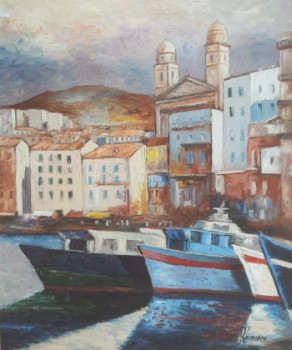 Œuvre contemporaine nommée « Vieux port de Bastia », Réalisée par PATRICK LEMIERE