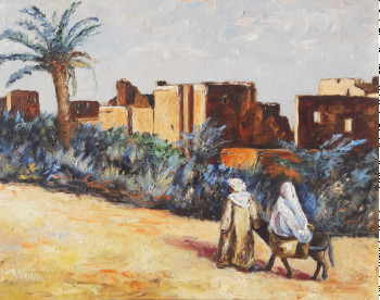 Œuvre contemporaine nommée « En allant aux souks », Réalisée par PATRICK LEMIERE