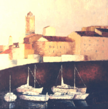 Œuvre contemporaine nommée « Port de Bastia », Réalisée par PATRICK LEMIERE